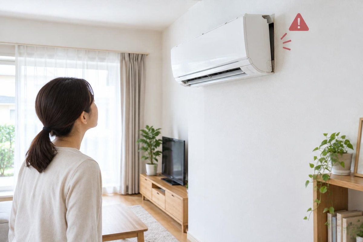エアコンが落下する原因は?外れそうなときの対処と修理の目安